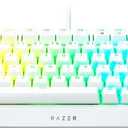 Razer BlackWidow V4 75% Mechanical Gaming Keyboard: Hot-swappable Design - Compact & Durable - Orange Tactile Switches - Chroma RGB - MF Roller & Media Keys - Comfortable Wrist Rest - White