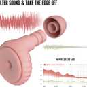 BNU Ear Plugs for Concerts, 2 Pairs 25-35dB Noise Cancelling Earplugs for Work, Motorcycle Reusable High Fidelity Noise Reduction Ear Plugs with 6 Pair Silicon and Memory Foam Tips in S/M/L, Pink