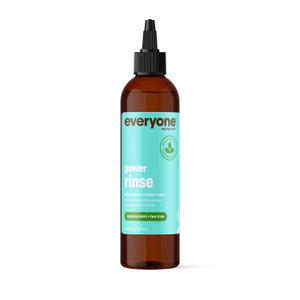 Everyone Hair Care Power Rinse - Peppermint & Tea Tree, 8 fl oz Bottle, Scalp Cleanser & Detox Treatment for Build Up, Color Safe, Sulfate Free & Paraben Free