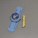 Voice Touch High Jump Counter,English Broadcast Kids Vertical Jump Trainer,with Adjustable Height Bouncer Exercise, for Parent Kids Interactive Indoor Height Touch Device (Blue)