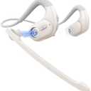BANIGIPA Bluetooth Headset with Removable Microphone, Wireless Headset w/DSP Noise Cancelling for Phones Laptop Computer PC, Open Ear Headphones for Working Driving Running Cycling Driving -12 Hrs