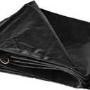 8' x 10' Dry Top Super Heavy Duty Black 12-mil Poly Truck Tarp item #508109