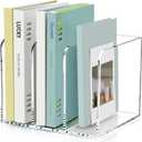 SANRUI Acrylic Magazine Holder Desk Organizer Workspace SortersClear Bookend File Sorter HolderFolder Rack, Office Accessories Organization Storage with 3 Vertical Compartments