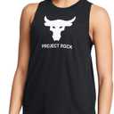 Under Armour Women's Project Rock Sportstyle Tank Top (Black, XL)