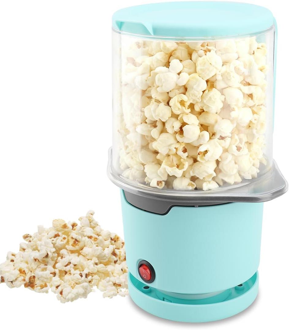 Joyzan Hot Air Popcorn Popper, Portion Corn Kernels Maker Electric Popcorn Machine Melts Butter 98% High Popping Rate Fast Making No Oil 2.5 Quarts Serving Bowl Lid Home Party Kids Movie Night Family