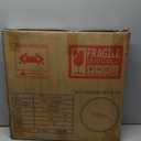 Round Mirror, 18 inch Black Metal Frame Circle Mirror, HD Eco-Friendly Round Bathroom Mirror for Wall, Modern Round Hanging Mirror for Bathroom, Hallway, Livng Room, Easy to Install