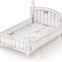 Kate Newborn Photography Props Retro Wooden Bed Posing Props Photoshoot Vintage Doll Bed for Baby Photography