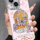 Toycamp for iPhone 14 Plus Case - Aesthetic Cute Butterflies 14 Plus Phone Case with Diamond Bling Lens Protector Laser Glitter Holographic Y2K i Phone 14 Plus Cover for Women Girls