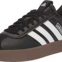 adidas Womens VL Court 3.0 Sneaker (6.5, Black/White/Gum)