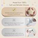 Moonkie Silicone Pacifier Holder Case, Cute Portable Pacifier Storage Case, 2 Pack