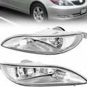 Driving Fog Lights Compatible with Toyota Camry 2002-2004/ Corolla 2005-2008/ Solara 2002-2003 Bumper Fog Lamps with Halogen Bulb