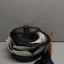 CAROTE 19pcs Pots and Pans Non Stick, Cookware Sets Detachable Handle, Induction Kitchen Pots and Pans,NonStick Cooking Set, Oven/Dishwasher/Fridge Safe, Space Saving (Black)