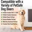Evergreen Pet Supplies Dog Door Replacement Flaps - Compatible with Petsafe Freedom PAC11-11039 - Large, Brown - Weather-Resistant Pet Door Replacement Flap for Sliding Glass & Screen Panels