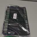 Black Kitchen Wall Hanging Storage Basket Set of 2, Rustic Stackable Kitchen Counter Fruit Organizer, Wire Baskets Container for Veggie, Garlic, Produce, Onion and Potato (Black Shelf)