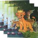 40PCS Lion King Beverage Napkins- Add a Roaring Touch to Your Celebrations with Our Vibrant,Themed Napkins 6.5"