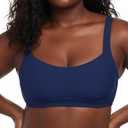 Ocean Blues Women's Bandeau Bikini Top Padded Swimsuit Top with Adjustable Straps (XXL)