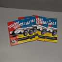 Sticker Shield - Windshield Sticker Applicator, Easy Application & Removal, Reusable, Clear Film, 4" x 6" Sheets (5 Packs, 10 Sheets Total)