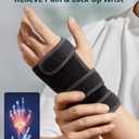 Tintol 2 Pack Wrist Brace for Carpal Tunnel Relief Night Moderate Support Splint for Typing Sleeping with a Metal Bar, Hand Brace Fit Right Left Hand for Tendonitis, Sprain, Arthritis, RSI