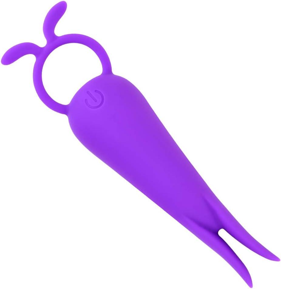 Quiet Powerful Silicone Mini Vibrator with 10 Modes for Travel, Rechargeable Sex Toys with Soft Smooth Tentacles to Clitoris Nipple Penis Stimulation Massager for Women, Men and Couples