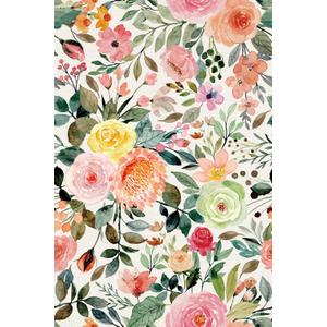 Rose Floral Drawer Liner Peel and Stick Contact Paper self Adhesive Wallpaper Removable Vinyl Decorative Shelf Drawer Liner 118 inch x17.4inch (Rose Floral, 118 inch x 17.4 inch)