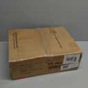 Furnulem Night Stand, Tall 4 Drawers Dresser for Bedroom, Hallway, Nursery, Closet Organizer, Nightstand Bedside Table Furniture, Vertical Storage Tower Fabric, Sturdy Steel Frame, Wood Top (Rustic Brown)