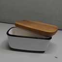 Butter Dish Ceramic Cheese Organiser with Lid for Kitchen and Dining Room