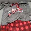 Mom and Daughter Matching Pajamas Christmas Graphic Christmas Deer Reindeer Funny Family Pjs Soft Pajamas Set Jammies Plaid Matching Pajamas for Couples Merry Christmas Xmas Santa Warm, C_red, Small