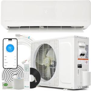 YITAHOME 12000 BTU Mini Split AC/Heating System, Ductless Mini Split Air Conditioner Heat Pump,115V 20 SEER2 Energy Efficient Inverter AC Unit,Wifi Enabled Compatible with Alexa for Apartment, Garage