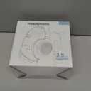 Headphones Wired with Microphone, Over Ear Foldable 3.5mm Plug in Headphones with 4.9ft Tangle-Free Nylon Cord for Tablet, Laptop, MP3/4, School, Airplane Travel (Black)