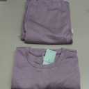 WIHOLL 2 Piece Sets for Women Casual Summer Travel Vacation Outfits Cap Sleeve Lounge Set (Medium, Purple)