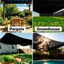E.share 90%-95% Black Sun Shade Cloth 12FT x 8FT, Heavy Duty Outdoor Shade Netting with Reinforced Grommets, UV Resistant Breathable Fabric for Patio Garden Greenhouse Pergola Chicken Coop & Kennel