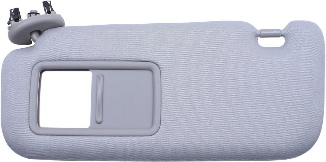 ApplianPar Gray Left Driver Side Sun Visor for Corolla 2007 2008 2009 2010 2011 2012 2013