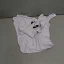 Womens Golf Shirts Long Sleeve Workout Tops Zip Up Tennis Polo Shirts (White, S)