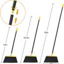 KeFanta Outdoor Broom for Floor Cleaning,58" Heavy-Duty Commercial Broom for Sweeping Concrete Courtyard Garage Patio Indoor Home Kitchen Office Lobby