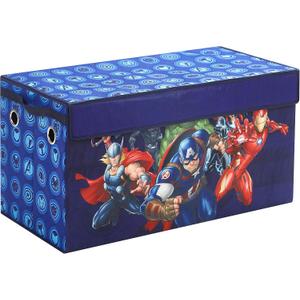 Idea Nuova Avengers Collapsible Childrens Toy Storage Trunk, Durable with Lid