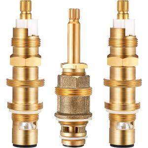 Dreyoo Ceramic Disc Cartridge Replacement for 910-030, Diverter Stem Replacement for 910-022, Shower Valve Faucet Cartridge Compatible with Price/Pfister, Hot Cold Diverter, Brass Construction