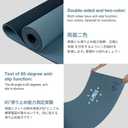 Yoga Mat Non Slip, Eco Friendly Fitness Exercise Mat with Carrying Strap, Pro Yoga Mats for Women, Workout Mats for Home, Pilates and Floor Exercises (Grey Blue/ Black, Thickness-6mm)