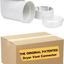 DIY Dryer Vent Connector Kit - Space Saving, Toolless Design with Airtight Seal - STV-90 by Ziggurat Products