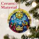 Christian Gifts: Nativity Scene Christmas Ornaments (Religious Christmas Decorations) | Christian Holiday Decor, Holy Family Decoration, Religious Gifts, Baptism Gift & Xmas Gift