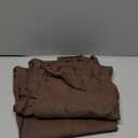 Merryword Dark Brown Pillow Shams Chocolate King Pillowcases Cute Pillow Cover Set of 2 Soft Shabby Chic Ruffled Pillowcases 2 Pack (King (20''x36''), Chocolate)