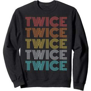 Retro Vintage Twice Sweatshirt, S