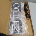 Open Signs for Business 12V/2A Ultra Bright LED Neon Open Sign 22 Inch Lighted Open Sign Electric Light Up Open Sign for Business Storefront Window Glass Door Retail Shop Store Bar Salon