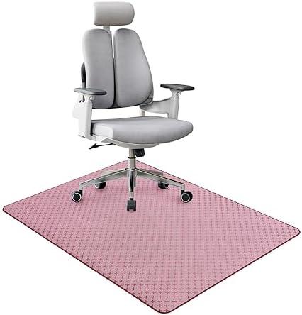 RccugmatS Office Chair Mat for Hardwood Floor, 36" x 48"Desk Mat for Hard Wood and Tile Floor, Large Anti-Slip Hard Floor Protector Rolling Chair Mat for Home Office, Red X
