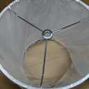 12" Wx 10" H Drum Lampshades, No Assembly Required, Fabric Lampshade for Table Lamp, Bedside Lamp, Floor Lamp, Metal Spider Fitter, White