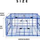 Pacific Folding Crab Trap Pot Vinyl Coated Steel Wire 24''x24''x12'' 2 Pcs for Dungeness