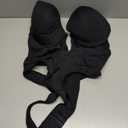 Women Shapewear Backless Body Bra Shaper Womens Plus Size Plunge Invishaper Low Back Thong Bodysuits Open Crotch Daily Use (Medium, Black)