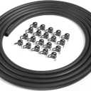 5 x ESEWALAS 20pcs Fuel Line Kit,9.85 Feet 1/4 Inch ID Fuel Line Hose,2/5" (11mm) ID Hose Clamps, Suitable For Motorcycle Small Engines, Tractors, Mowing Machine, Snow Machine.