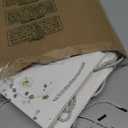 Crisky 4 Pack Medium Gift Bags with Handles, Wildflower Floral Wedding Gift Bag Medium Size Goodie Bags with Tissue Paper for Bridal Shower, Engagement, Birthday, Graduation, Small Business