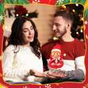 17 cm Christmas Doll Clothes with Seat, Cute and Functional Xmas Outfit with Accessories for Doll Fans and Collectors, Christmas Car Desk Office Decor(Red,Santa Claus)