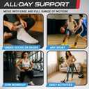 Sleeve Stars Ankle Brace for Women & Men, Ankle Wrap for Sprained Ankle, Compression Sleeve for Plantar Fasciitis Relief, Easy Customizable Support: w/Removable Strap (Single/L:12"-13"/Black)